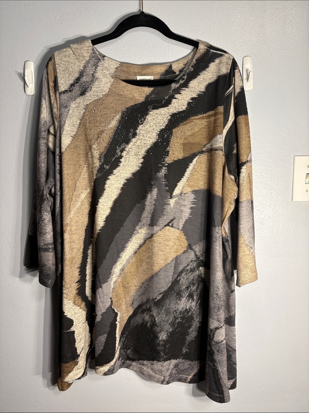 AVENUE 3/4 sleeve knit pullover